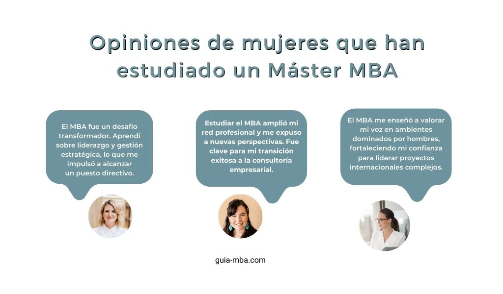 Opiniones de mujeres tituladas MBA
