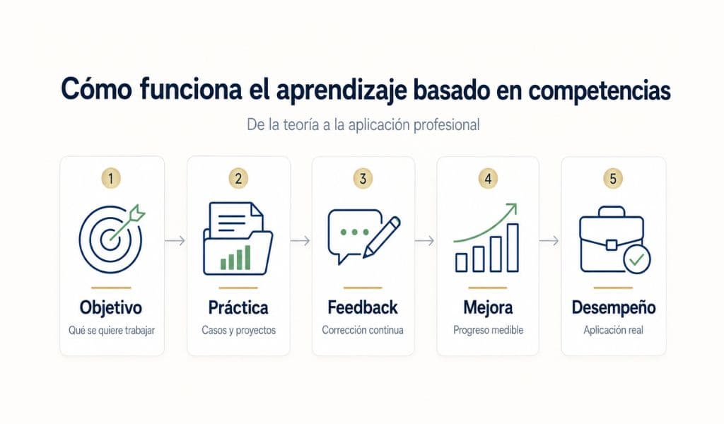Cómo funciona el aprendizaje basado en competencias
