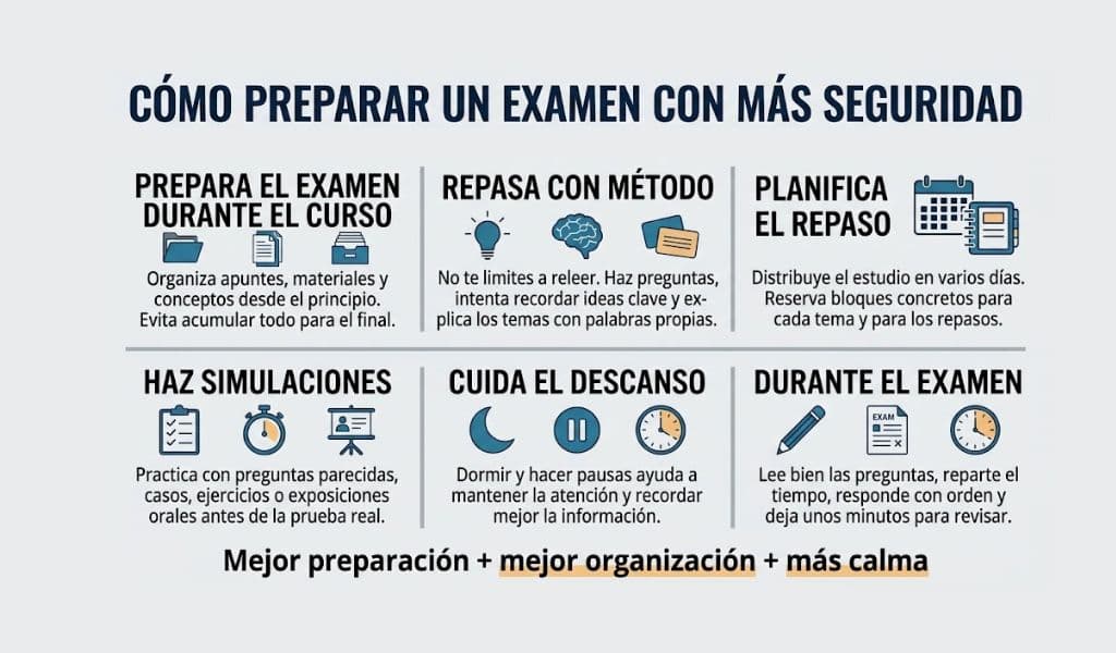 Cómo preparar un examen para aprobar